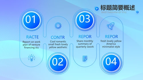 蓝色大气公司企业宣传简介介绍PPT