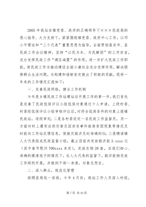 乡镇民政工作个人总结.docx