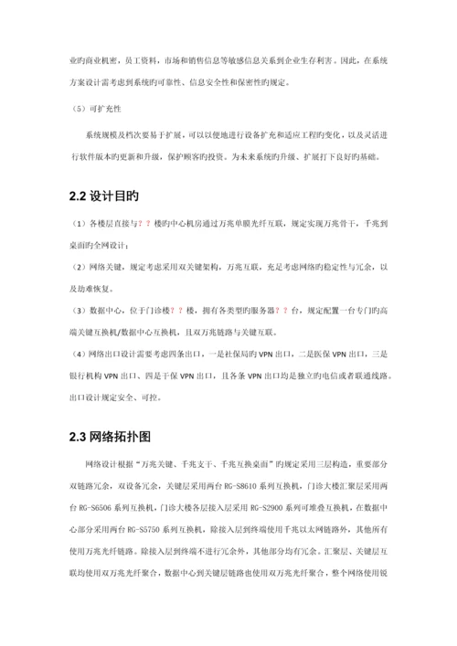 医院网络设计方案.docx