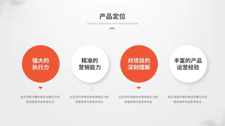 简约立体圆球产品介绍产品发布会产品宣传ppt模板