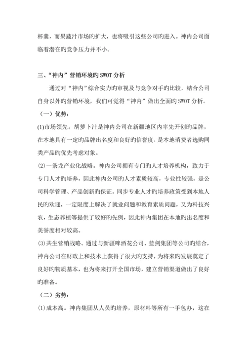 神内公司营销专题策划专题方案.docx