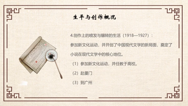 鲁迅PPT模板