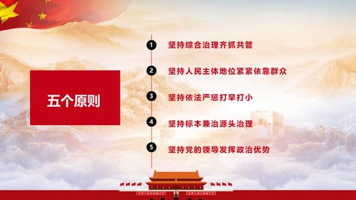 黑恶必除扫黑除恶务尽通用PPT模板