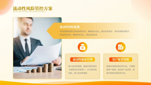橙色商务高级金融投资计划项目计划书PPT模板