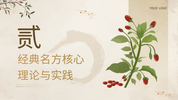 黄色中国风中药方剂应用PPT