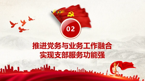 党支部书记抓党建述职报告工作总结PPT