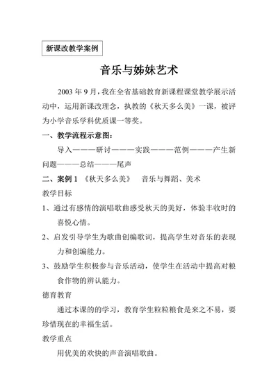 音乐与姊妹艺术