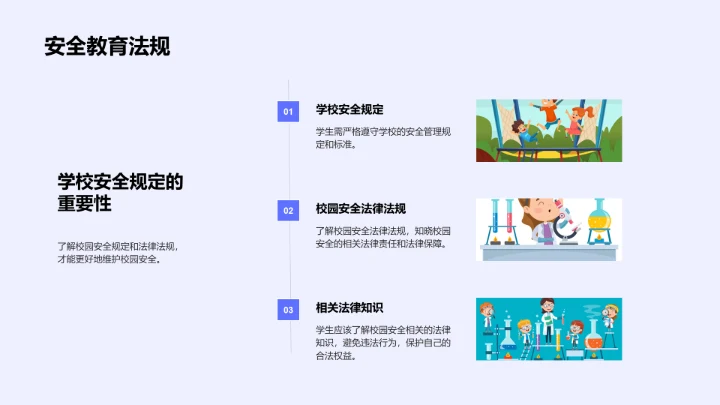 高中安全防护讲座PPT模板