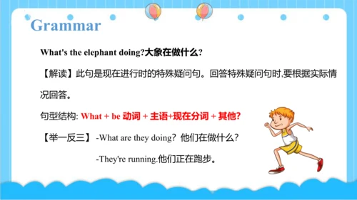 Module 3 Unit 2 What's the elephant doing 课件(共43张P