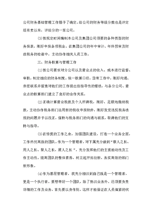 公司会计个人工作总结最新范文5篇