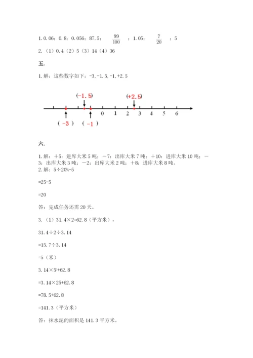 小升初数学综合练习试题附答案（突破训练）.docx