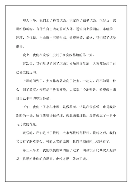 2022一次社会实践作文85