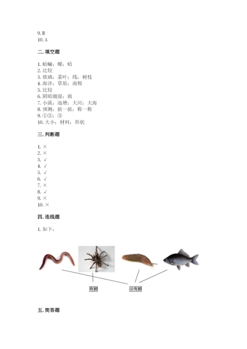 教科版一年级下册科学期末测试卷【模拟题】.docx