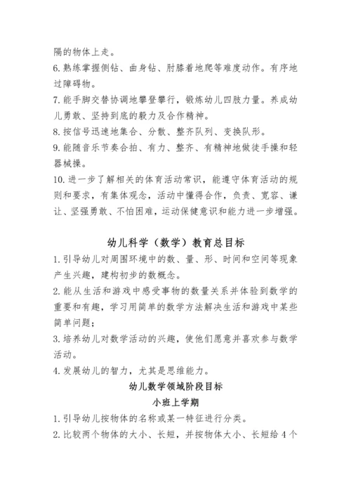 幼儿园五大领域教育目标及各年龄段目标（DOC41页）.docx