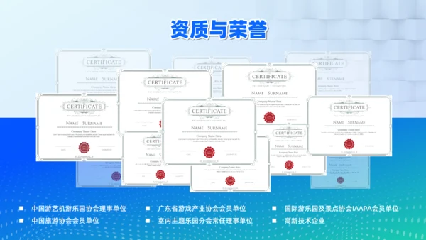 蓝绿渐变科技风科技公司文化介绍通用PPT模板