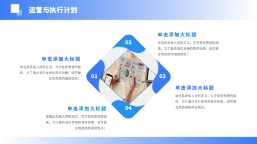 蓝色简约大学生创业计划书PPT模板