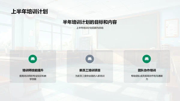 半年培训成效及规划PPT模板