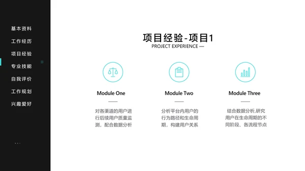 黑白极简风个人简历撰写指南