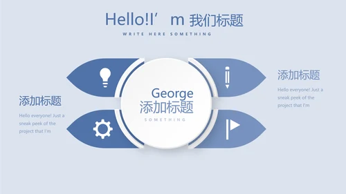 蓝医药代表季度工作汇报工作总结动态PPT