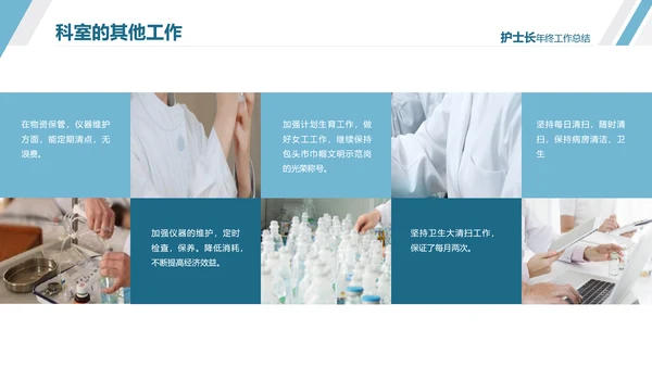 护士长年终工作总结述职报告汇报PPT模板