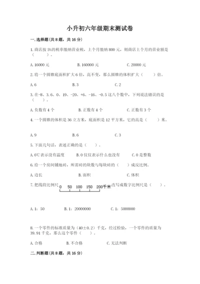 小升初六年级期末测试卷通用.docx