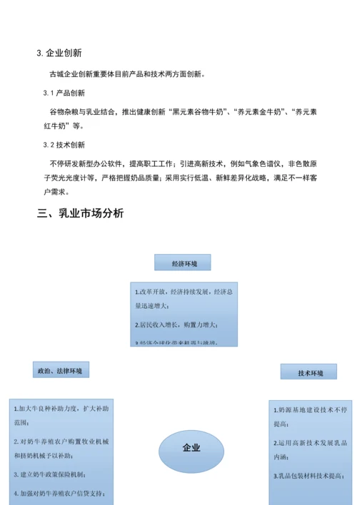古城乳业发展经营战略规划.docx