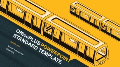 黄色插画交通运输工作总结PPT案例