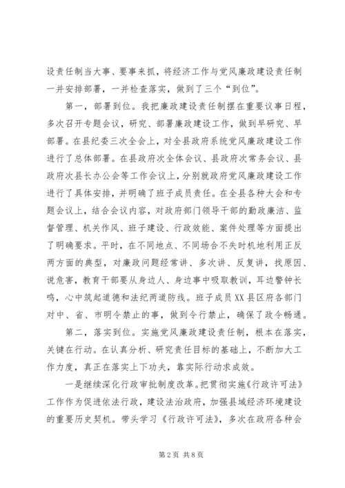 二四落实党风廉政建设责任制工作总结.docx