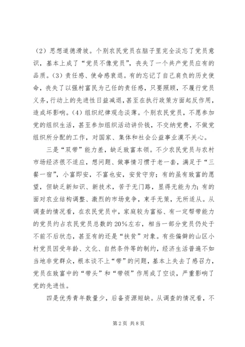 当前农村党员建设问题与对策.docx