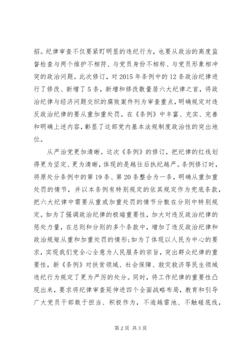 学习新纪律处分条例微党课.docx