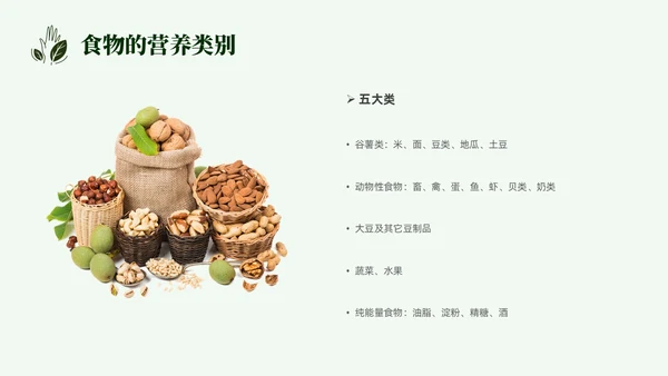 简约营养师培训实拍果蔬中国居民膳食指南PPT模板全民营养周