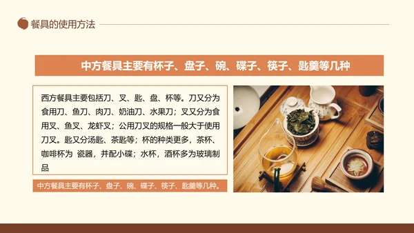 中西方餐桌礼仪茶道培训PPT模板