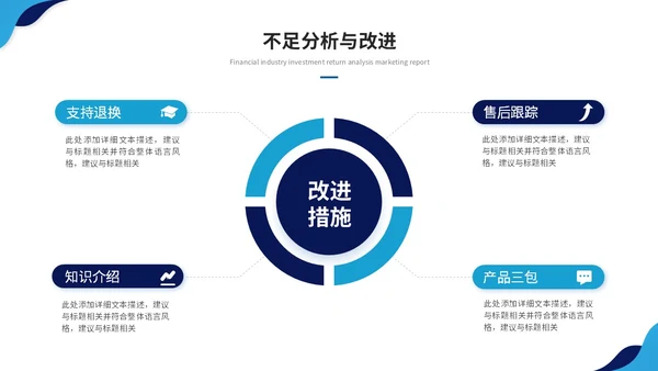 蓝色简约商务季度工作总结工作汇报工作计划ppt模板