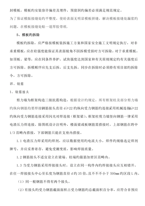 剪力墙综合施工专题方案.docx