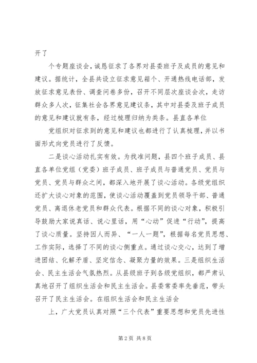 县委副书记在分析评议阶段“回头看”工作会议上的讲话 (2).docx