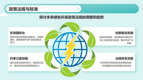 绿色插画风绿色环保理念与实践PPT模板