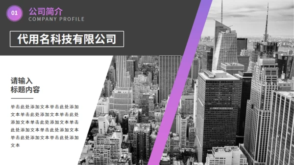 欧美风企业宣传通用PPT模板