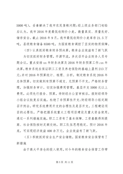 粮食局XX年工作总结及XX年计划.docx