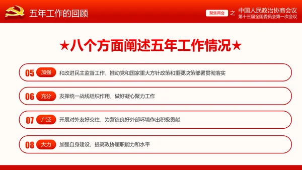 全国两会政协常委会工作报告ppt