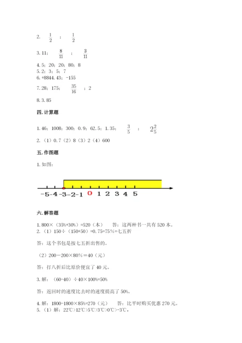 人教版六年级下册数学期末测试卷附答案【轻巧夺冠】.docx