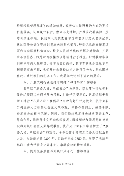 县运管所年底工作报告.docx