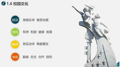 学校简介评优创建自评汇报PPT模板