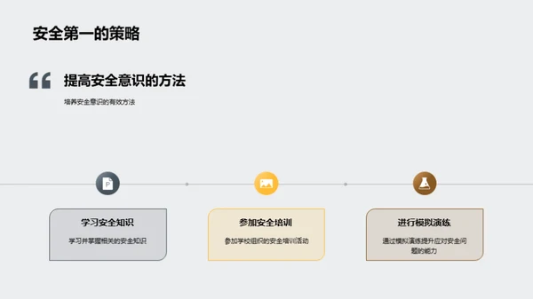 安全首位 学生必修