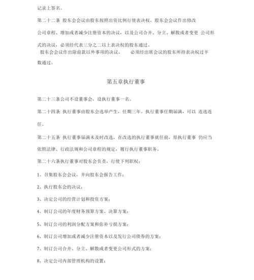 有限责任公司章程简约.docx