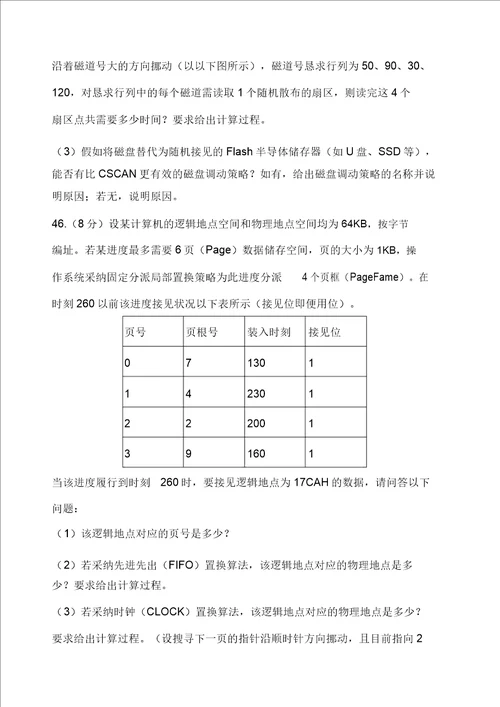 历年操作系统考研真题
