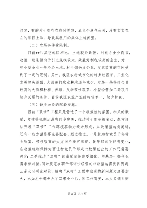 双带工程基本情况调研报告.docx