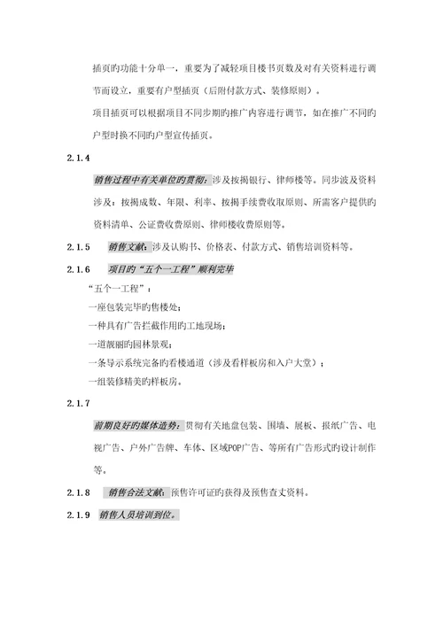 公司专项项目总体营销策略报告