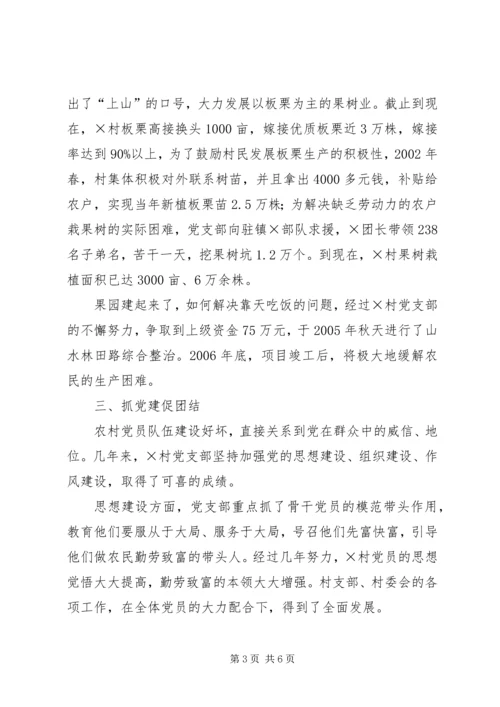 建设社会主义新农村先进村党支部事迹材料 (6).docx