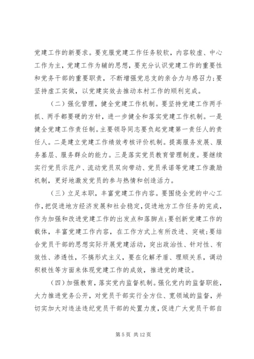 年度工作计划：XX年全国两会村党支部书记工作计划范文.docx