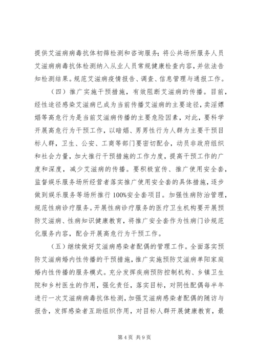 市滋病防治工作计划.docx